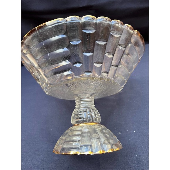 Louisa Basketweave Pedestal Compote Bowl - Picture 7 of 12